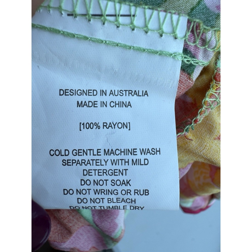 Abel the Label Anthropologie Mimosa Maxi Dress S Smocking Strapless New Floral - Picture 9 of 9